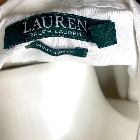 LAUREN RALPH LAUREN BOTTON- DOWN SHIRT IN WHITE - Picture 4 of 6